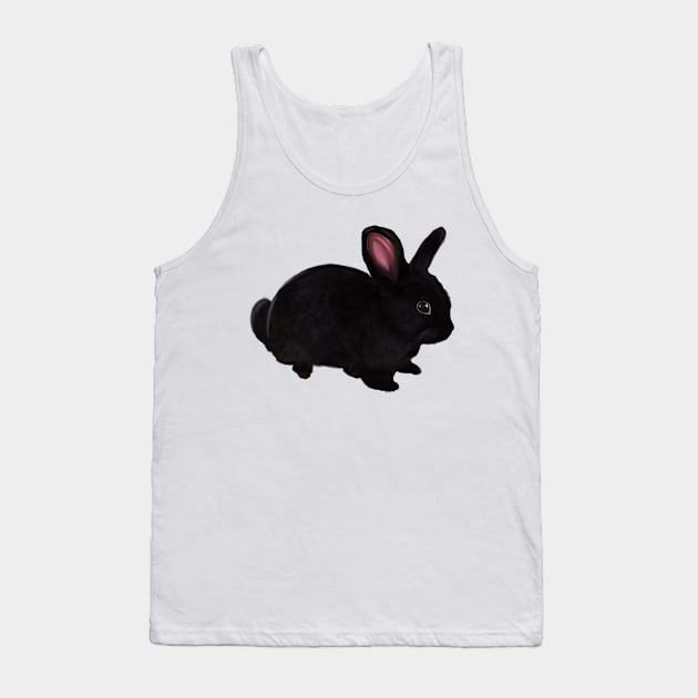 bunny rabbit - cute  ebony  dwarf mini lop bunny rabbit Tank Top by Artonmytee
